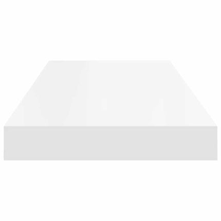 Svävande vägghyllor 2 st vit 60x23,5x3,8 cm MDF