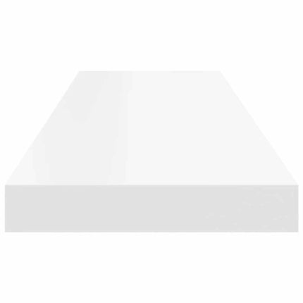 Svävande vägghylla vit 80x23,5x3,8 cm MDF