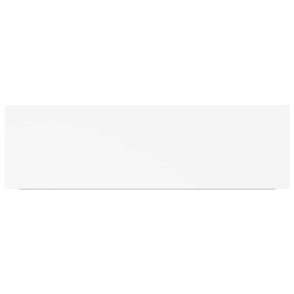 Svävande vägghylla vit 80x23,5x3,8 cm MDF