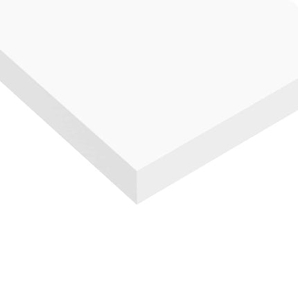 Svävande vägghylla vit 80x23,5x3,8 cm MDF