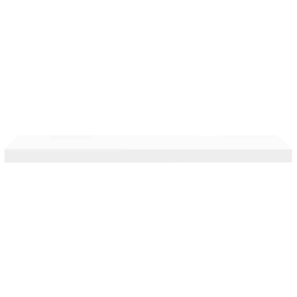 Svävande vägghyllor 2 st vit 80x23,5x3,8 cm MDF