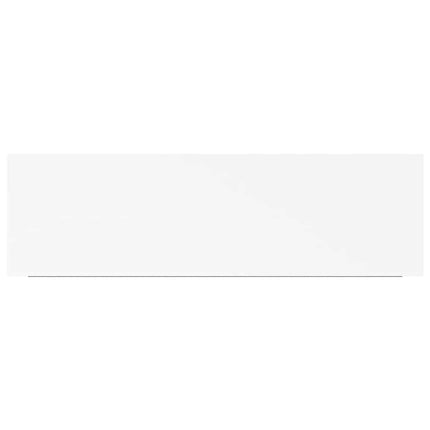 Svävande vägghyllor 2 st vit 80x23,5x3,8 cm MDF