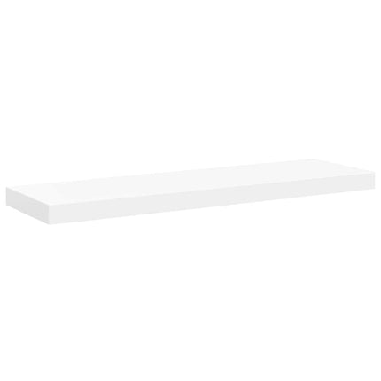 Svävande vägghyllor 4 st vit 80x23,5x3,8 cm MDF