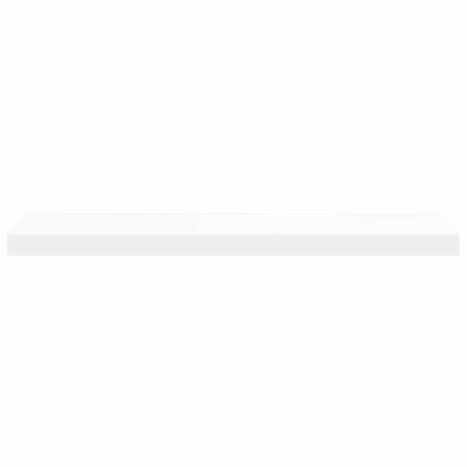 Svävande vägghyllor 4 st vit 80x23,5x3,8 cm MDF