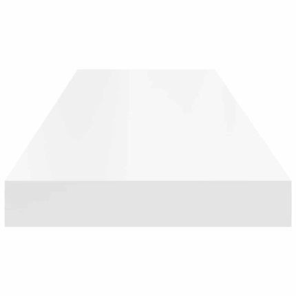 Svävande vägghyllor 4 st vit 80x23,5x3,8 cm MDF