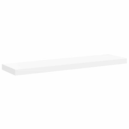 Svävande vägghylla vit 90x23,5x3,8 cm MDF