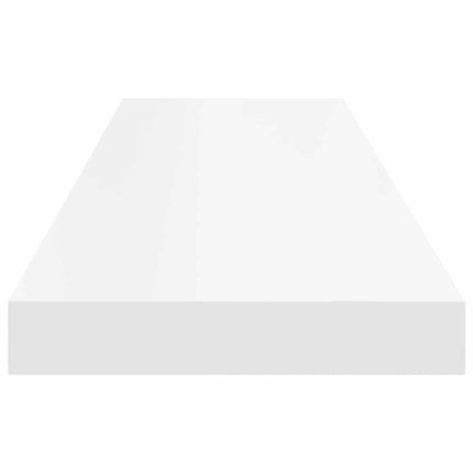 Svävande vägghylla vit 90x23,5x3,8 cm MDF