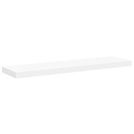 Svävande vägghyllor 2 st vit 90x23,5x3,8 cm MDF