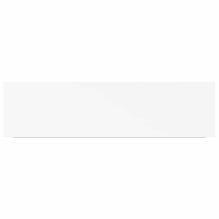 Svävande vägghyllor 2 st vit 90x23,5x3,8 cm MDF