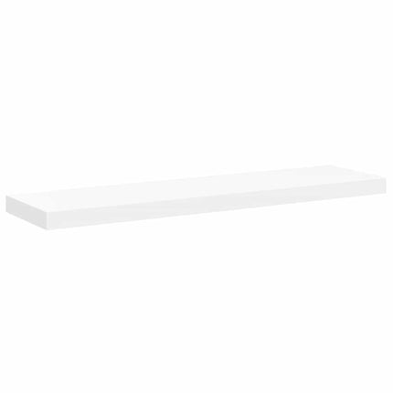 Svävande vägghyllor 4 st vit 90x23,5x3,8 cm MDF