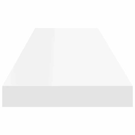 Svävande vägghyllor 4 st vit 90x23,5x3,8 cm MDF
