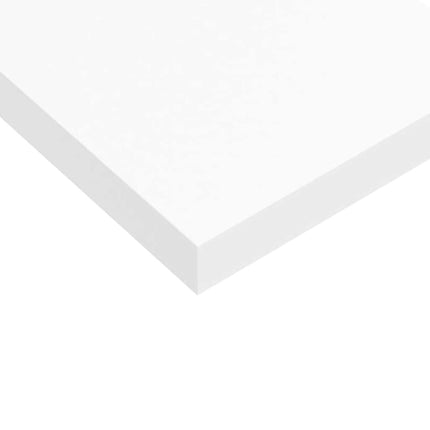 Svävande vägghylla vit 120x23,5x3,8 cm MDF