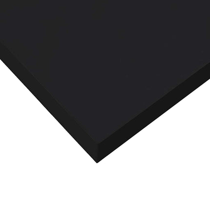 Svävande vägghylla svart 80x23,5x3,8 cm MDF