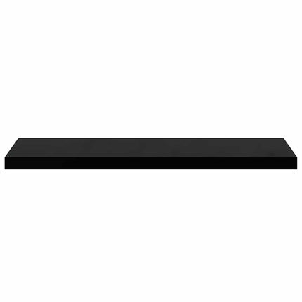 Svävande vägghylla svart 90x23,5x3,8 cm MDF