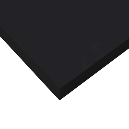 Svävande vägghylla svart 90x23,5x3,8 cm MDF