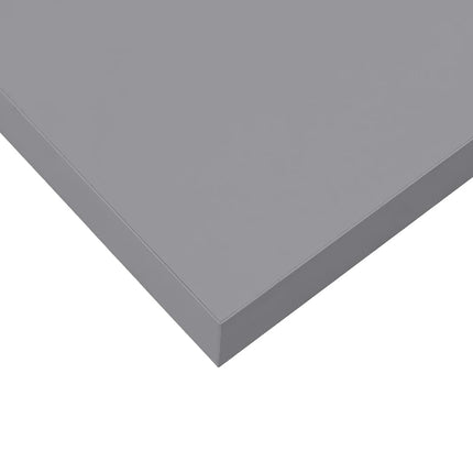 Svävande vägghylla grå 60x23,5x3,8 cm MDF
