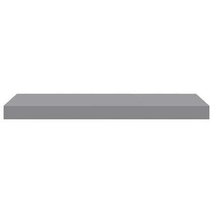 Svävande vägghyllor 4 st grå 60x23,5x3,8 cm MDF