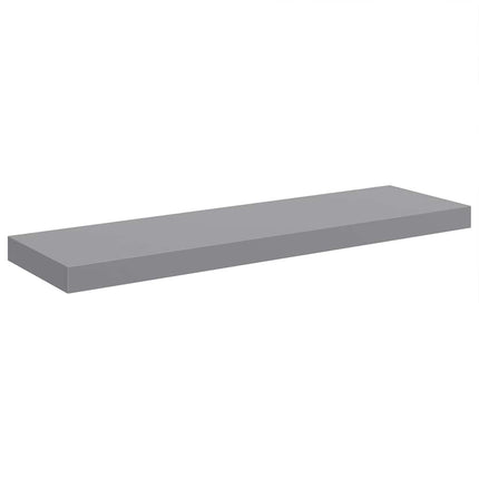 Svävande vägghylla grå 80x23,5x3,8 cm MDF
