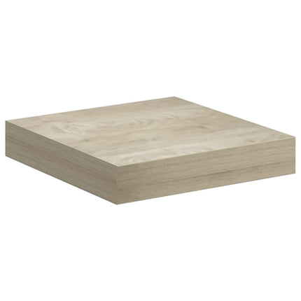 Svävande vägghylla ek 23x23,5x3,8 cm MDF