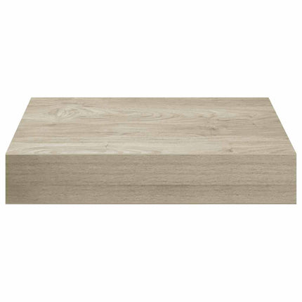 Svävande vägghyllor 4 st ek 23x23,5x3,8 cm MDF