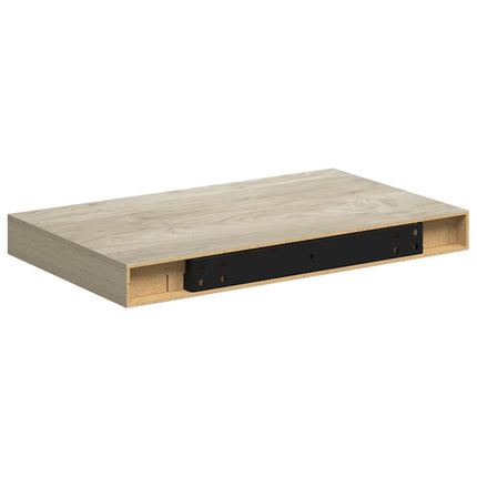Svävande vägghylla ek 40x23,5x3,8 cm MDF