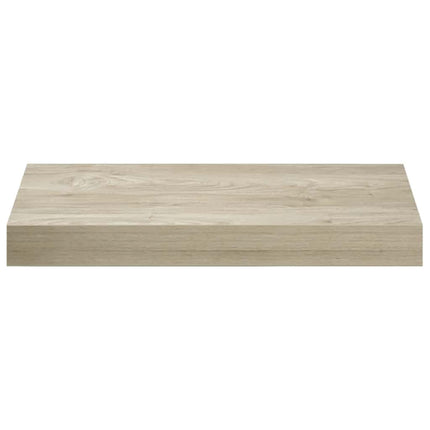 Svävande vägghyllor 2 st ek 40x23,5x3,8 cm MDF