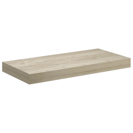 Svävande vägghyllor 4 st ek 50x23x3,8 cm MDF