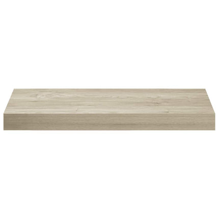 Svävande vägghyllor 4 st ek 50x23x3,8 cm MDF