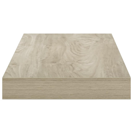 Svävande vägghyllor 4 st ek 50x23x3,8 cm MDF