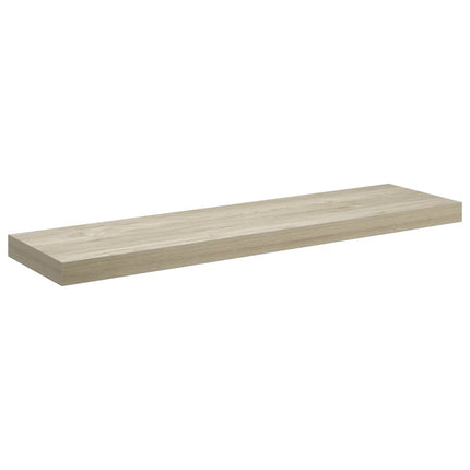 Svävande vägghyllor 4 st ek 90x23,5x3,8 cm MDF