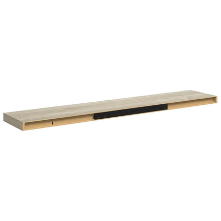 Svävande vägghylla ek 120x23,5x3,8 cm MDF