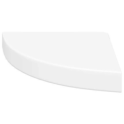 Svävande hörnhyllor 4 st vit 25x25x3,8 cm MDF