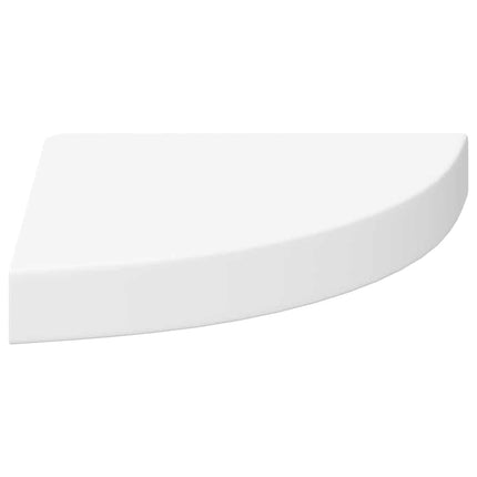 Svävande hörnhyllor 4 st vit 25x25x3,8 cm MDF