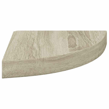 Svävande hörnhylla ek 25x25x3,8 cm MDF