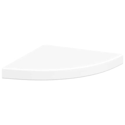 Svävande hörnhyllor 4 st vit 35x35x3,8 cm MDF