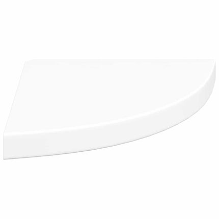Svävande hörnhyllor 4 st vit 35x35x3,8 cm MDF