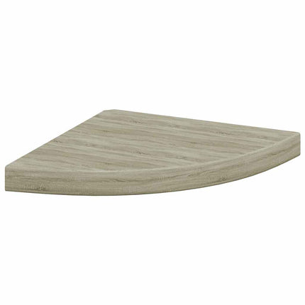 Svävande hörnhylla ek 35x35x3,8 cm MDF