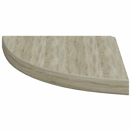 Svävande hörnhyllor 2 st ek 35x35x3,8 cm MDF