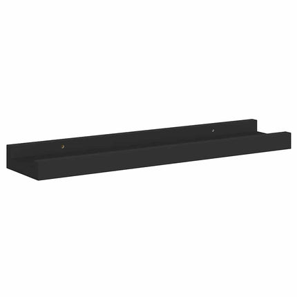 Tavellister 2 st svart 40x9x3 cm MDF
