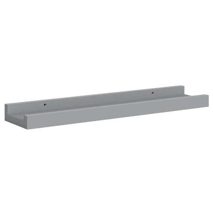 Tavellister 2 st grå 40x9x3 cm MDF
