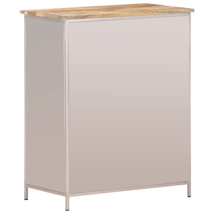 Skänk 60x35x75 cm grovt mangoträ och järn