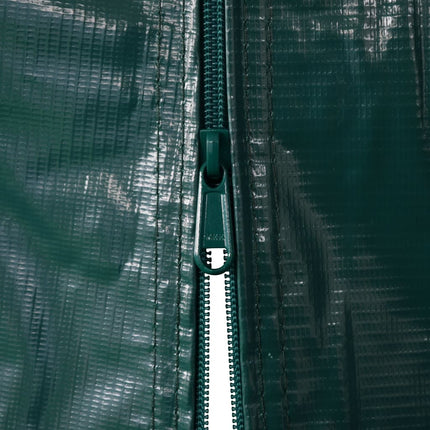 Garagetält PVC 2,4x2,4 m grön