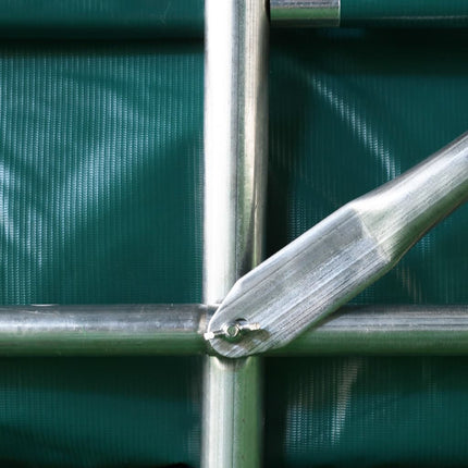 Garagetält PVC 2,4x3,6 m grön