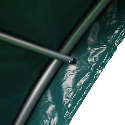 Vindskydd för boskap PVC 3,7x3,7 m grön