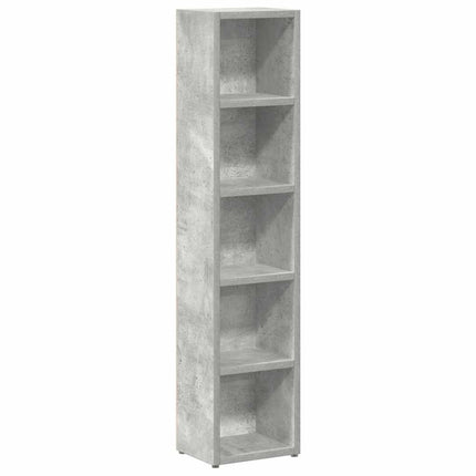 CD-hyllor 2 st betonggrå 21x16x93,5 cm spånskiva