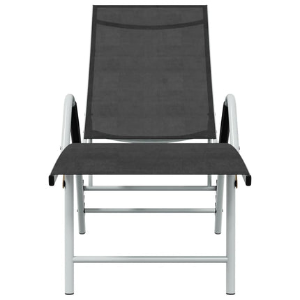 Solsäng textilen och aluminium svart