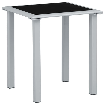 Solsängar 2 st med bord aluminium taupe