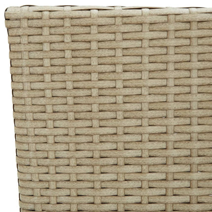 Matstol trädgård 4 st konstrotting beige