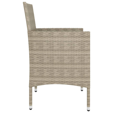 Trädgårdsstolar och pallar 4 delar konstrotting beige