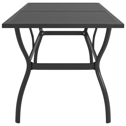 Trädgårdsbord antracit 190x80x72 cm stål